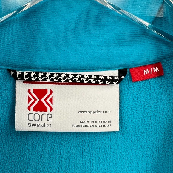 SPYDER Sweater Womens Medium Riviera Blue Essential Mid Weight Core Zip Jacket - Picture 8 of 13